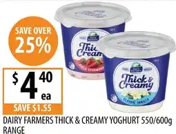 Supabarn Dairy farmers thick & creamy yoghurt offer