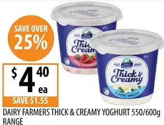 Supabarn Dairy farmers thick & creamy yoghurt offer