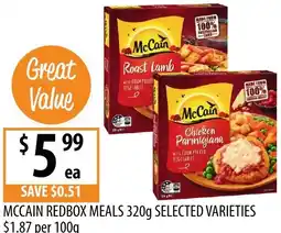 Supabarn Mccain redbox meals offer