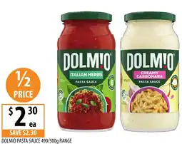 Supabarn Dolmio pasta sauce range offer