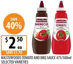 Supabarn Masterfoods tomato and bbq sauce offer