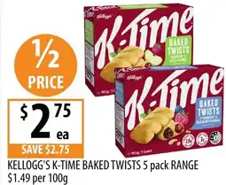 Supabarn Kellogg's k-time baked twists offer