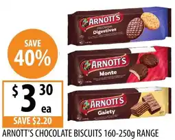 Supabarn Arnott's chocolate biscuits range offer
