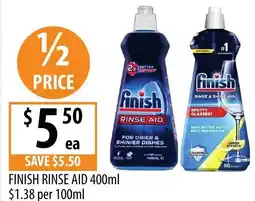 Supabarn Finish rinse aid offer