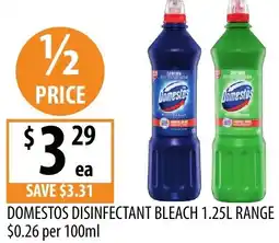 Supabarn Domestos disinfectant bleach offer