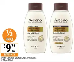 Supabarn Aveeno shampoo & conditioner offer