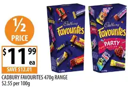 Supabarn Cadbury favourites offer