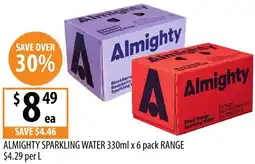 Supabarn Almighty sparkling water offer