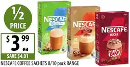 Supabarn Nescafe coffee sachets offer