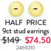 9ct stud earrings 2469210