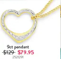 Goldmark 9ct pendant 2521291 offer
