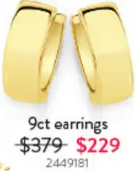 Goldmark 9ct earrings 2449181 offer