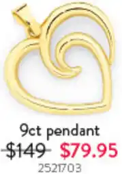 Goldmark 9ct pendant 2521703 offer