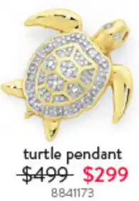 Goldmark Turtle pendant 8841173 offer