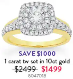 Goldmark 1 carat tw set in 10ct gold 8047018 offer