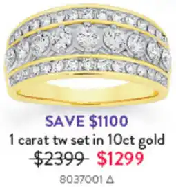 Goldmark 1 carat tw set in 10ct gold 8037001 offer