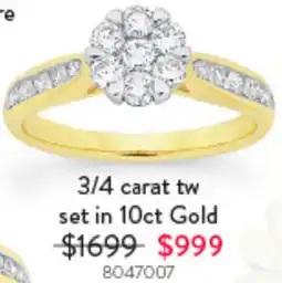 Goldmark 3/4 carat tw set in 10ct Gold 8047007 offer