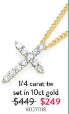 Goldmark 1/4 carat tw set in 10ct gold 8027018 offer