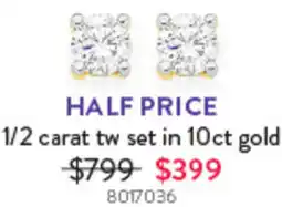 Goldmark 1/2 carat tw set in 10ct gold 8017036 offer