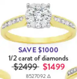 Goldmark 1/2 carat of diamonds 8527092 offer