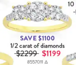 Goldmark 1/2 carat of diamonds offer
