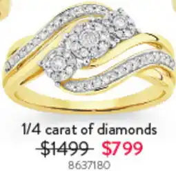 Goldmark 1/4 carat of diamonds 8637180 offer