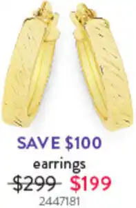 Goldmark Earrings 2447181 offer
