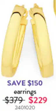 Goldmark 9ct Earrings 2401020 offer