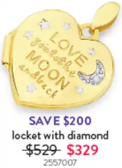 Goldmark Locket with diamond 2557007 offer