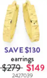 Goldmark Earrings 2427039 offer
