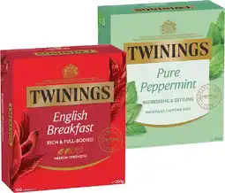 IGA Twinings Tea Bags 80‑100 Pack Selected Varieties offer