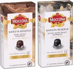 IGA Moccona Barista Reserve Coffee Capsules Selected Varieties offer