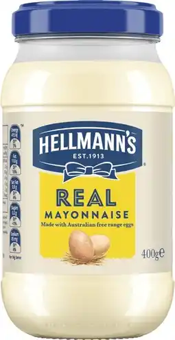 IGA Hellmann’s Mayonnaise Jar Selected Varieties offer