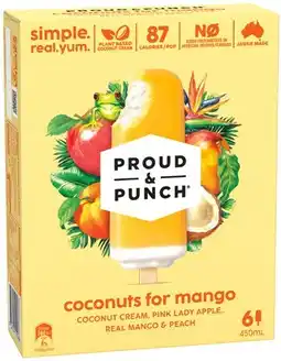 IGA Proud & Punch Ice Cream Selected Varieties offer