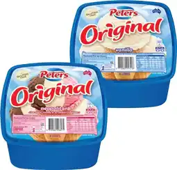 IGA Peters Original Ice Cream Selected Varieties offer
