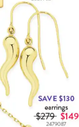 Goldmark Earrings 2479087 offer