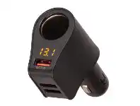 Jaycar Electronics USB Qualcomm 3.0 Car Adaptor with Voltmeter offer