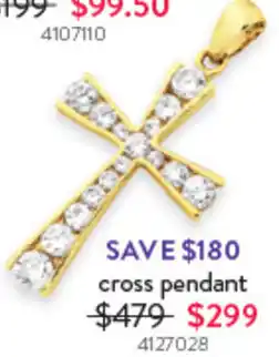Goldmark Cross pendant 4127028 offer