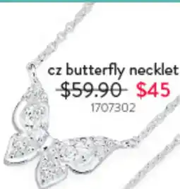 Goldmark Cz butterfly necklet offer