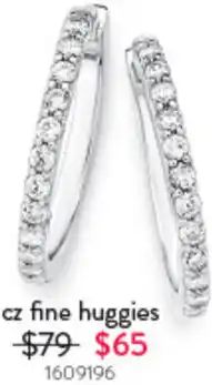 Goldmark Cz fine huggies offer