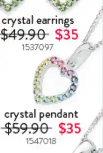 Goldmark Crystal pendant offer
