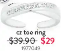 Goldmark Cz toe ring offer