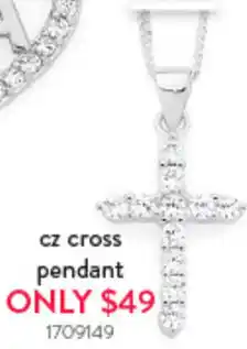 Goldmark Cz cross pendant offer