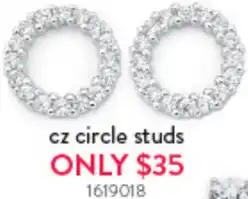 Goldmark Cz circle studs offer