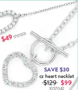 Goldmark Cz heart necklet offer