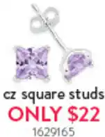 Goldmark Cz square studs offer