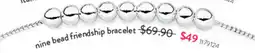 Goldmark Nine bead friendship bracelet offer