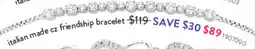 Goldmark Italian made cz friendship bracelet offer