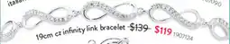 Goldmark Cz infinity link bracelet offer
