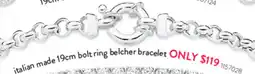 Goldmark Italian made bolt ring belcher bracelet offer